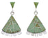 Southwest Turquoise Inlay Post Dangle Earrings PX32126